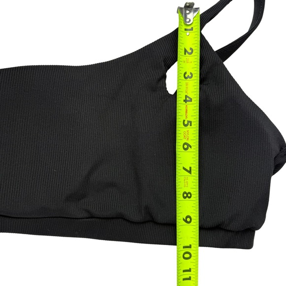 ZAFUL Black One-Shoulder Ribbed Crop Top XL - Picture 6 of 8